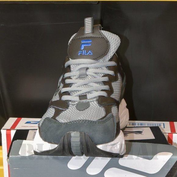 Men’s Envizion Fila  Running Walking Casual Shoe Grey‎ / Black/ Blue main image 6